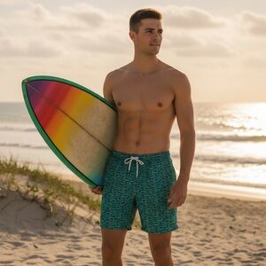 LANDS END Swim Trunks  Size X-Large